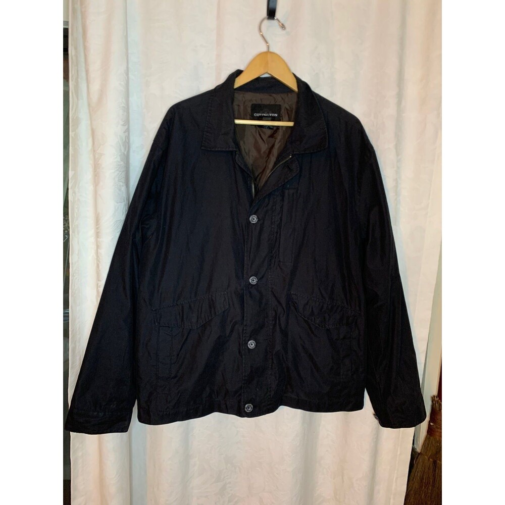 Covington Men's Black Zip Up Jacket L